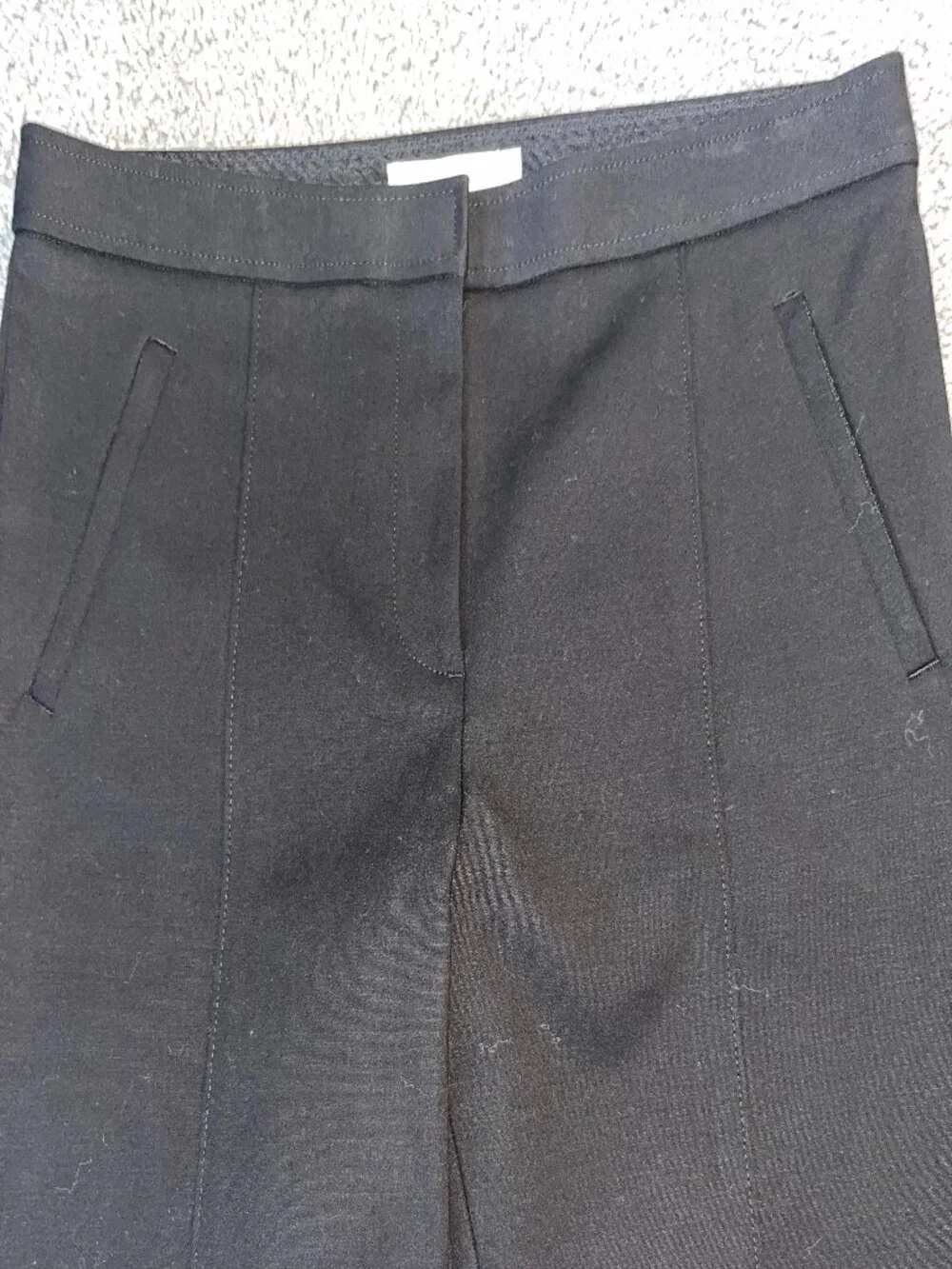 TORY BURCH VANNER PANT in BLACK - NEW WITHOUT TAGS HEAVY STRETCH COTTON SIZE 8